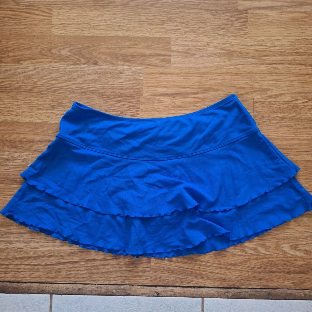 Electric blue tennis skirt